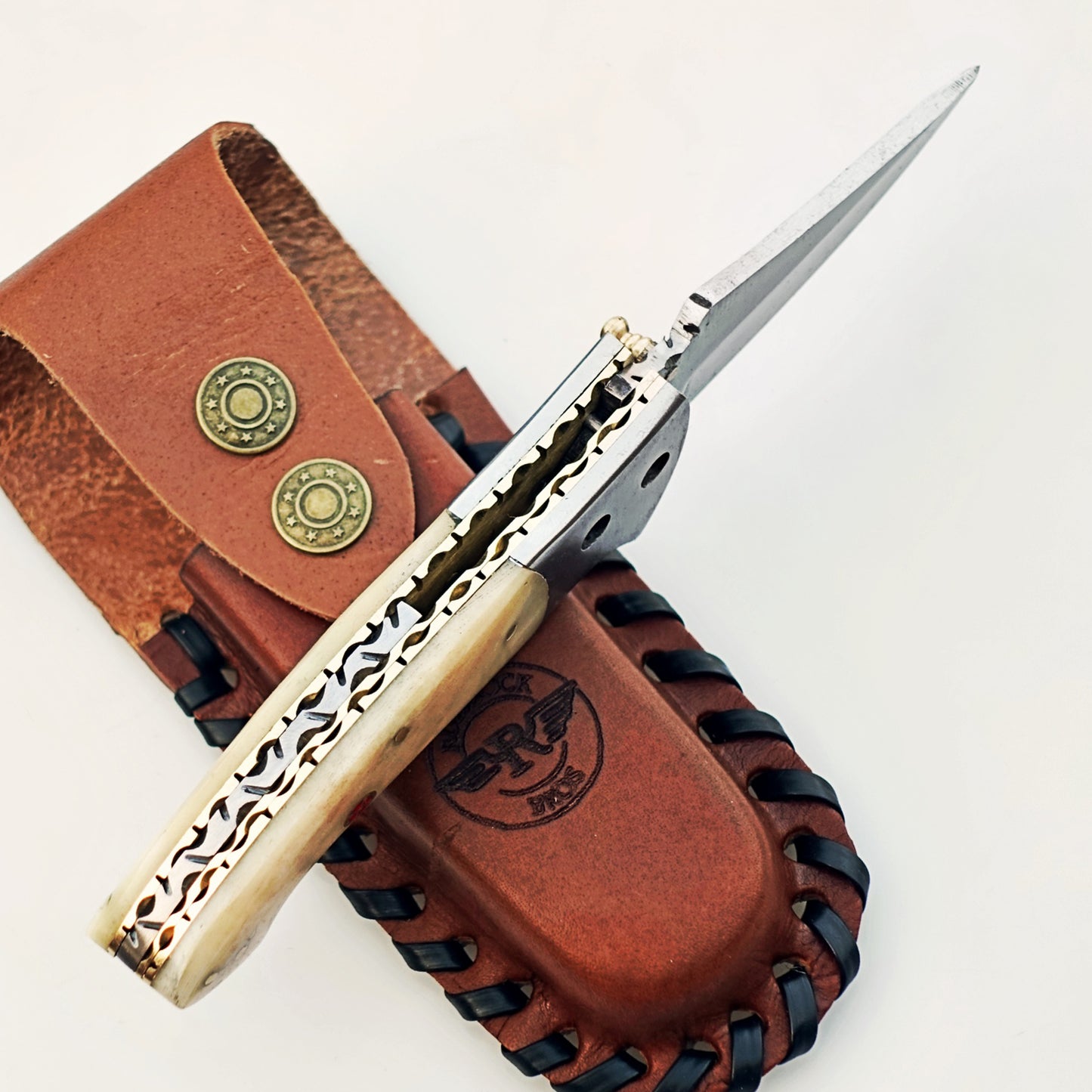 Ruddock Bros - The Great White Tiburon Folding Knife - Stainless Steel