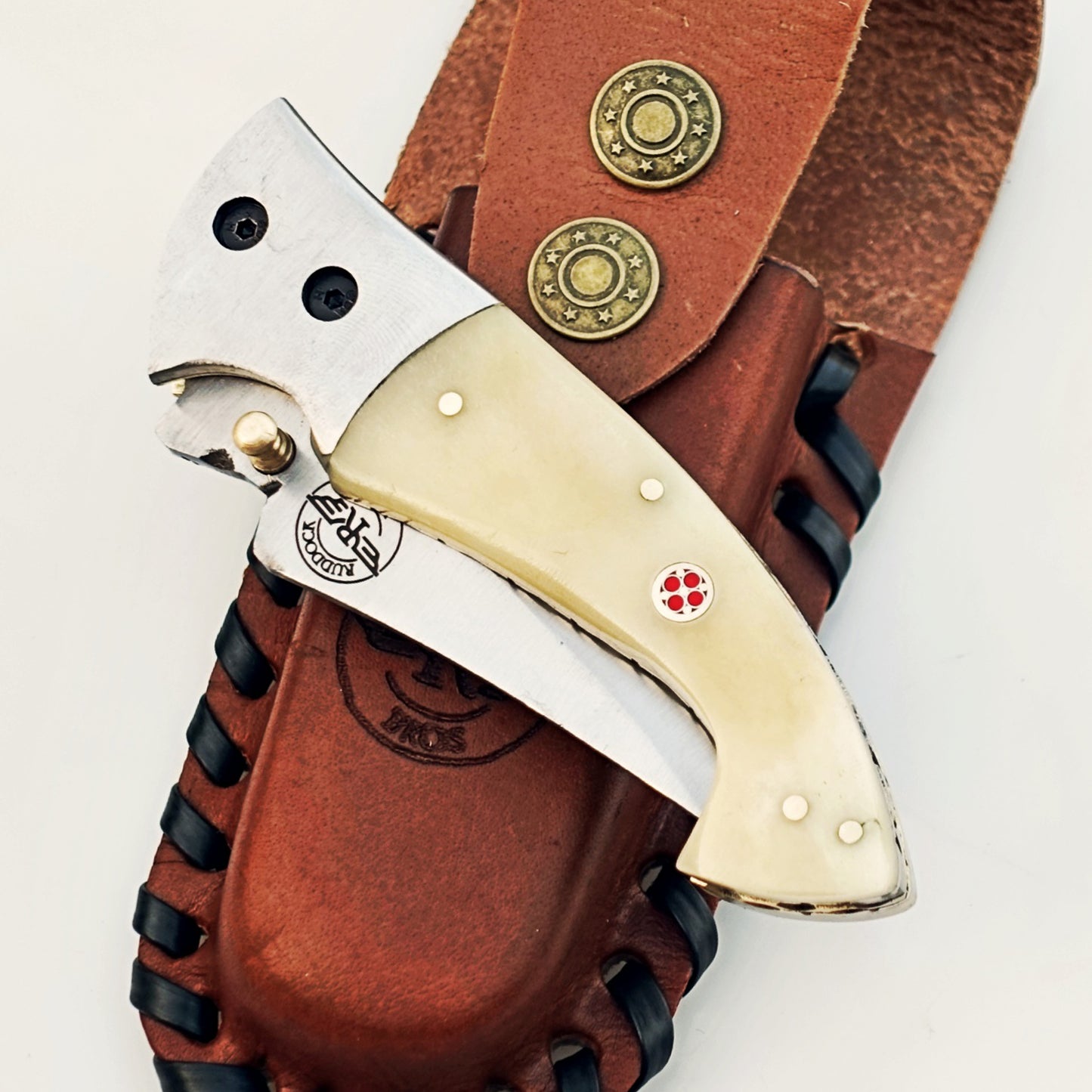 Ruddock Bros - The Great White Tiburon Folding Knife - Stainless Steel