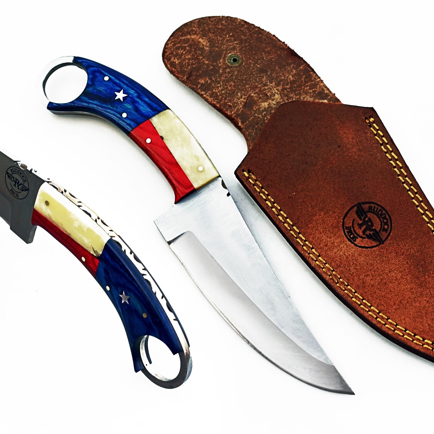 Ruddock Bros -  The Lone Star  - Ring Handle Utility Knife - Stainless Steel Ships 12/30