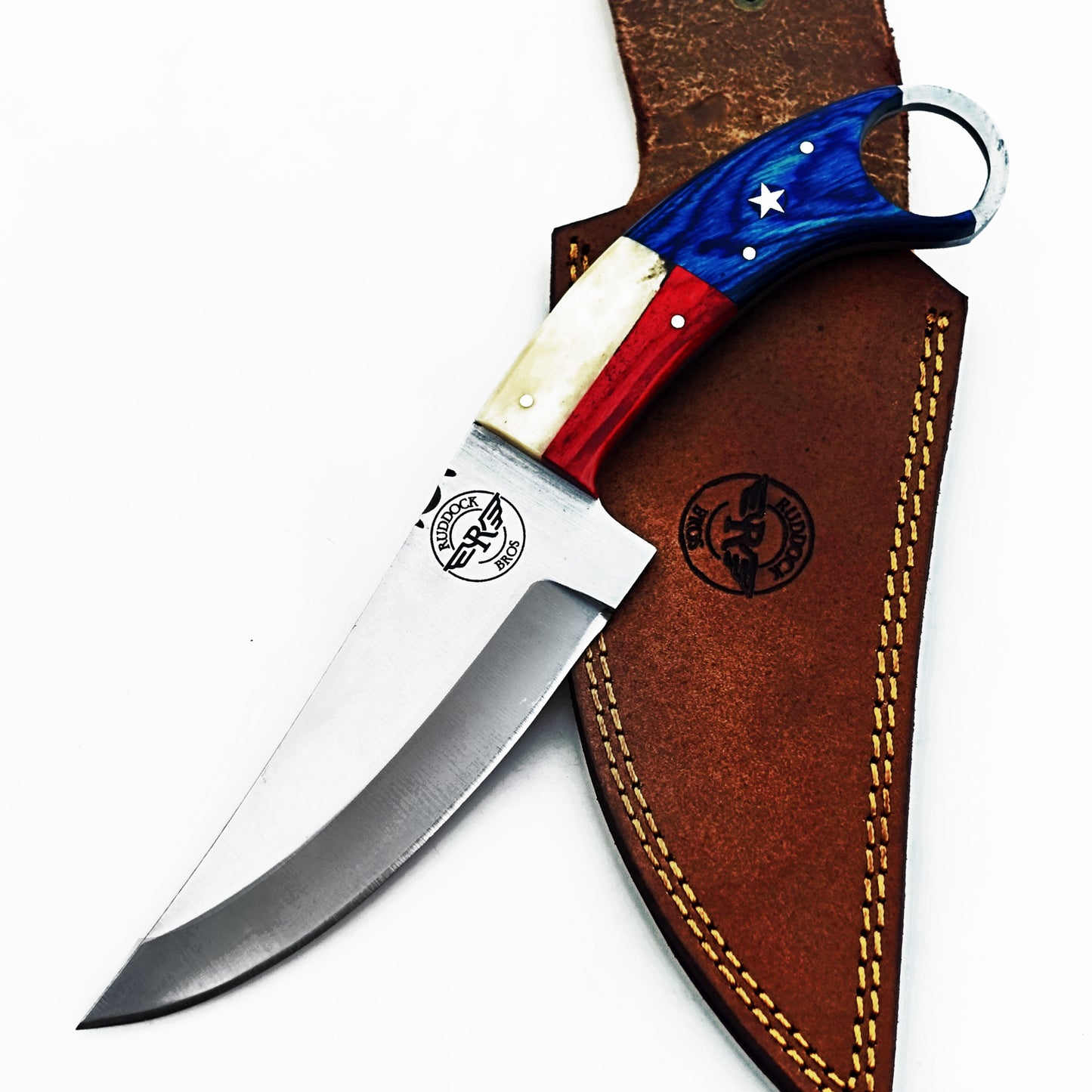 Ruddock Bros -  The Lone Star  - Ring Handle Utility Knife - Stainless Steel Ships 12/30