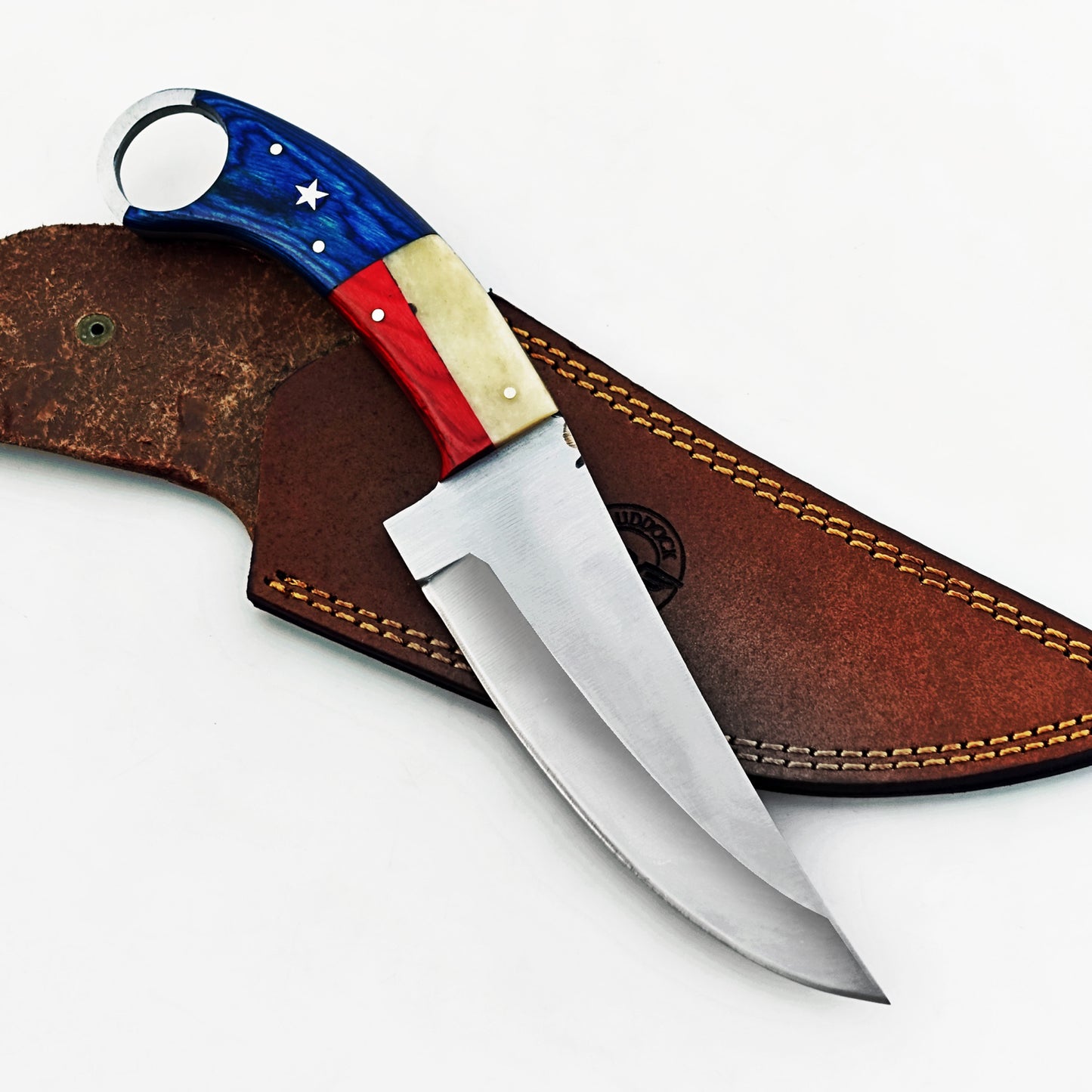 Ruddock Bros -  The Lone Star  - Ring Handle Utility Knife - Stainless Steel Ships 12/30