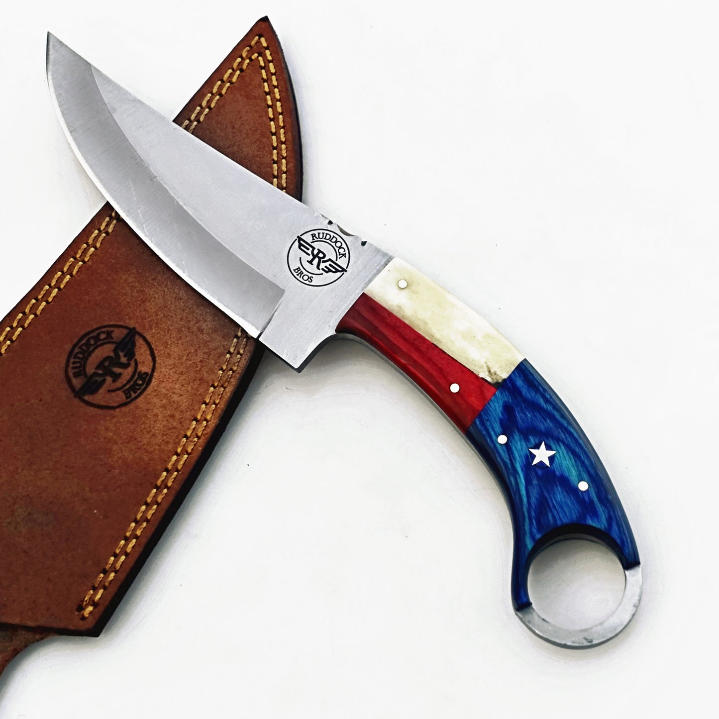 Ruddock Bros -  The Lone Star  - Ring Handle Utility Knife - Stainless Steel Ships 12/30