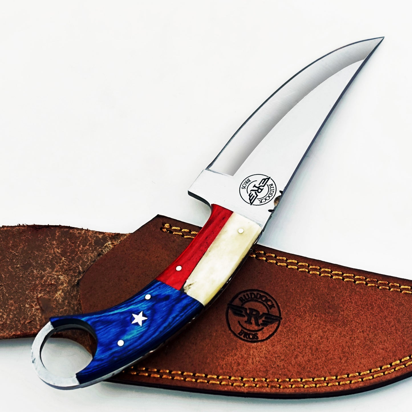 Ruddock Bros -  The Lone Star  - Ring Handle Utility Knife - Stainless Steel Ships 12/30