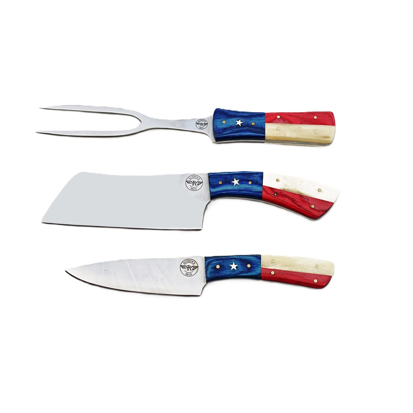 Ruddock Bros - Lone Star Carving Set - Stainless Steel - 12"