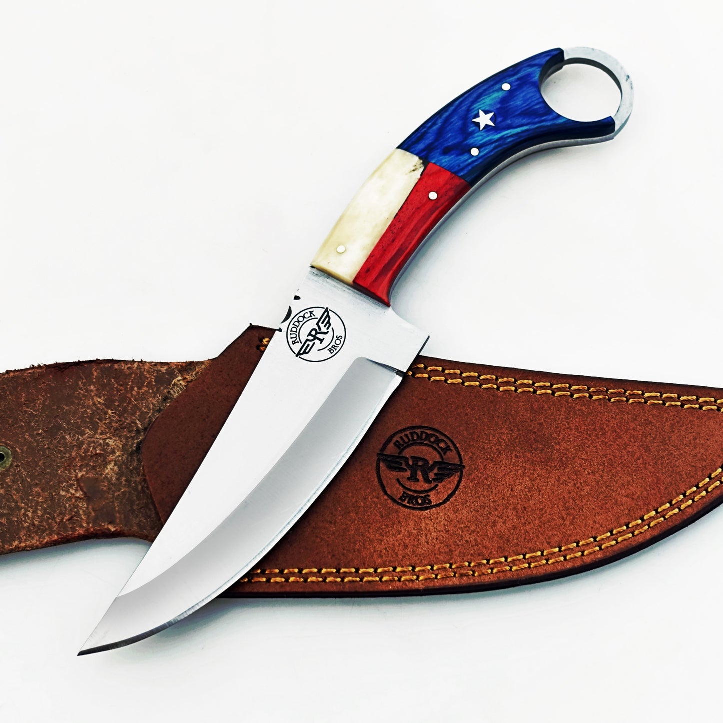 Ruddock Bros -  The Lone Star  - Ring Handle Utility Knife - Stainless Steel Ships 12/30