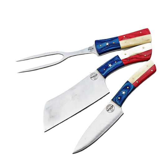 Ruddock Bros - Lone Star Carving Set - Stainless Steel - 12"