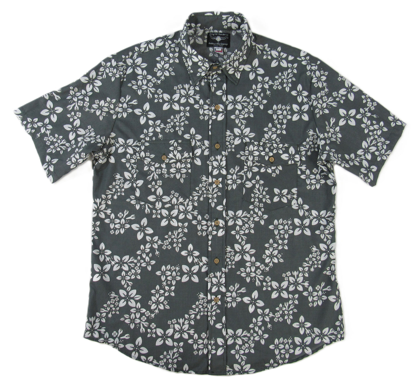 Flying R Ranchwear - Cantina Collection - Gray Floral - Short Sleeve