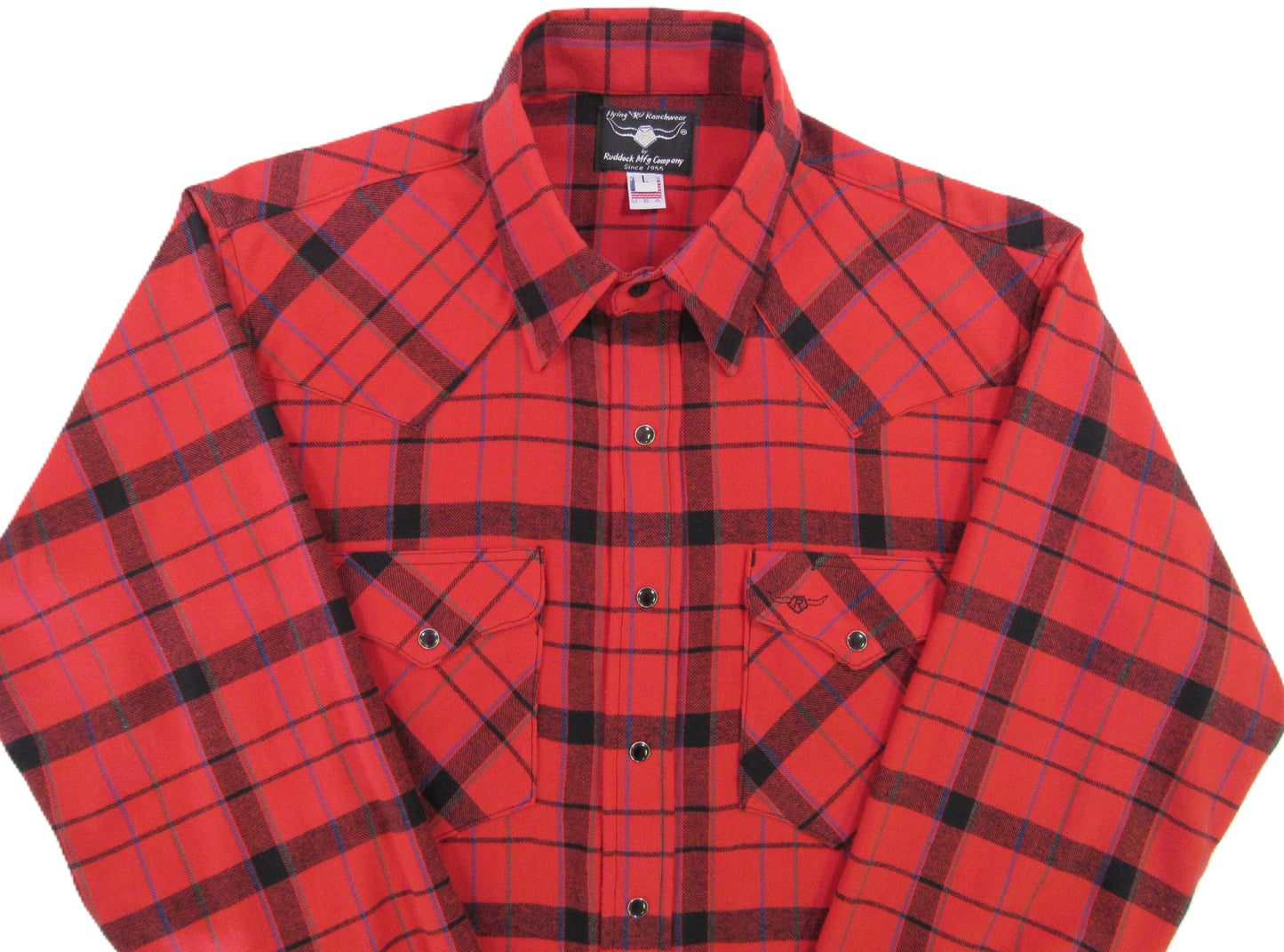 Flying R Ranchwear - Desert Canyon Plaid Flannel - Big Red Plaid