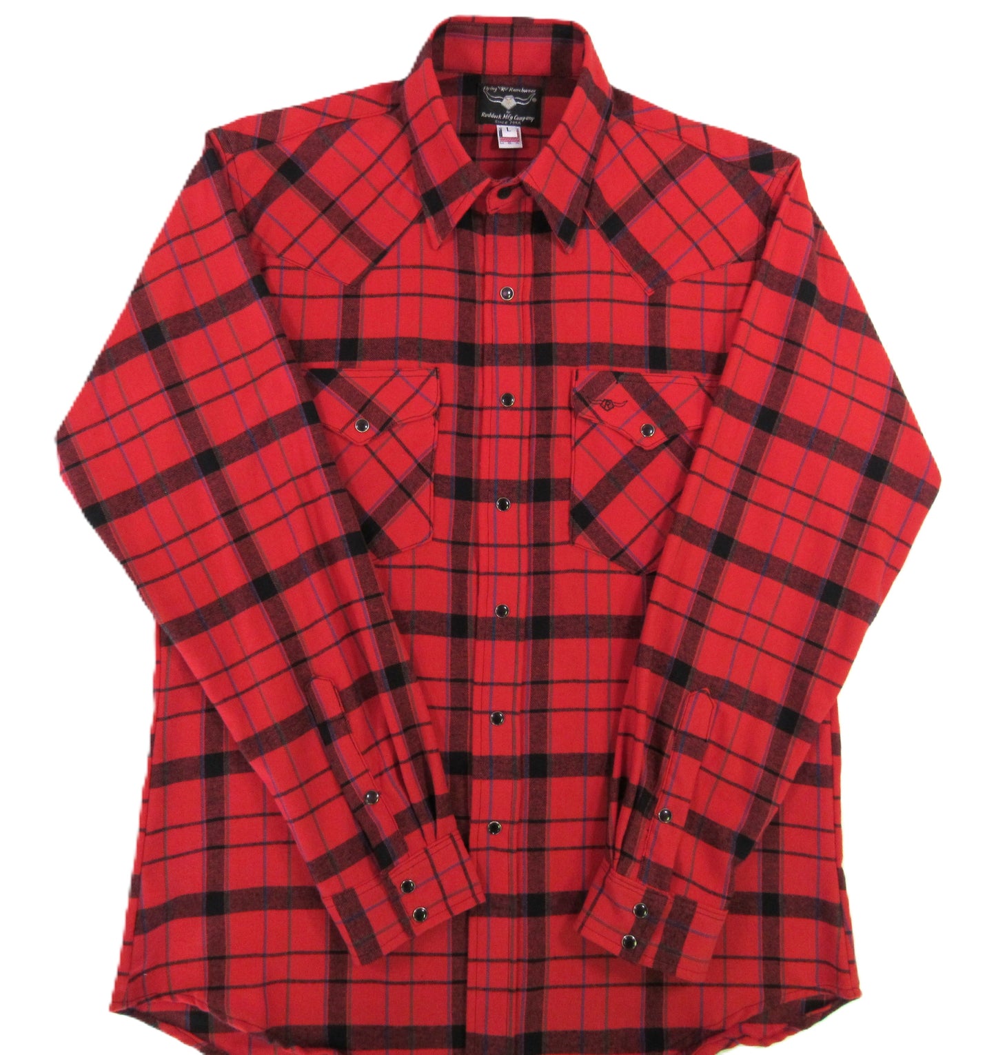 Flying R Ranchwear - Desert Canyon Plaid Flannel - Big Red Plaid