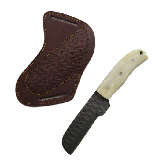 Ruddock Bros - The Whitehorn Utility Knife - Fixed Blade - Damascus Steel