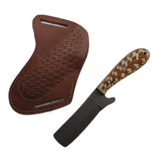 Ruddock Bros - The Ponderosa Utility Knife - Fixed Blade - Damascus Steel