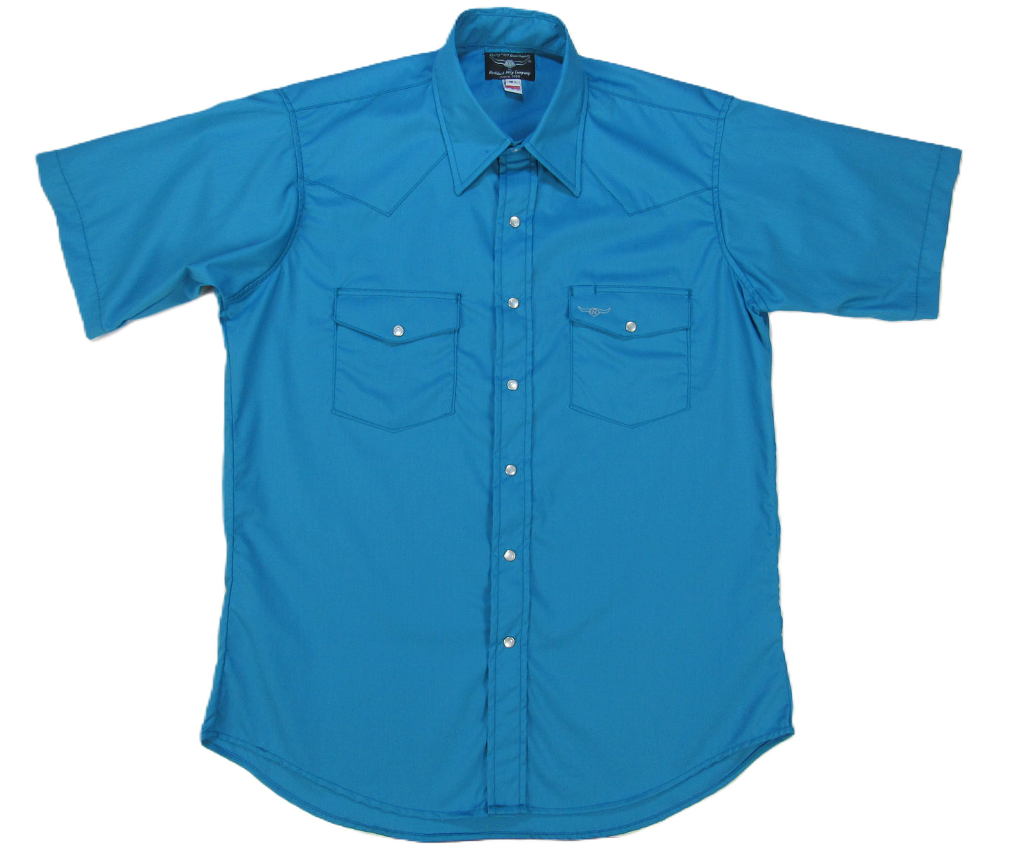 Flying R Ranchwear - Brisa Solids - Bahama Blue - Short Sleeve