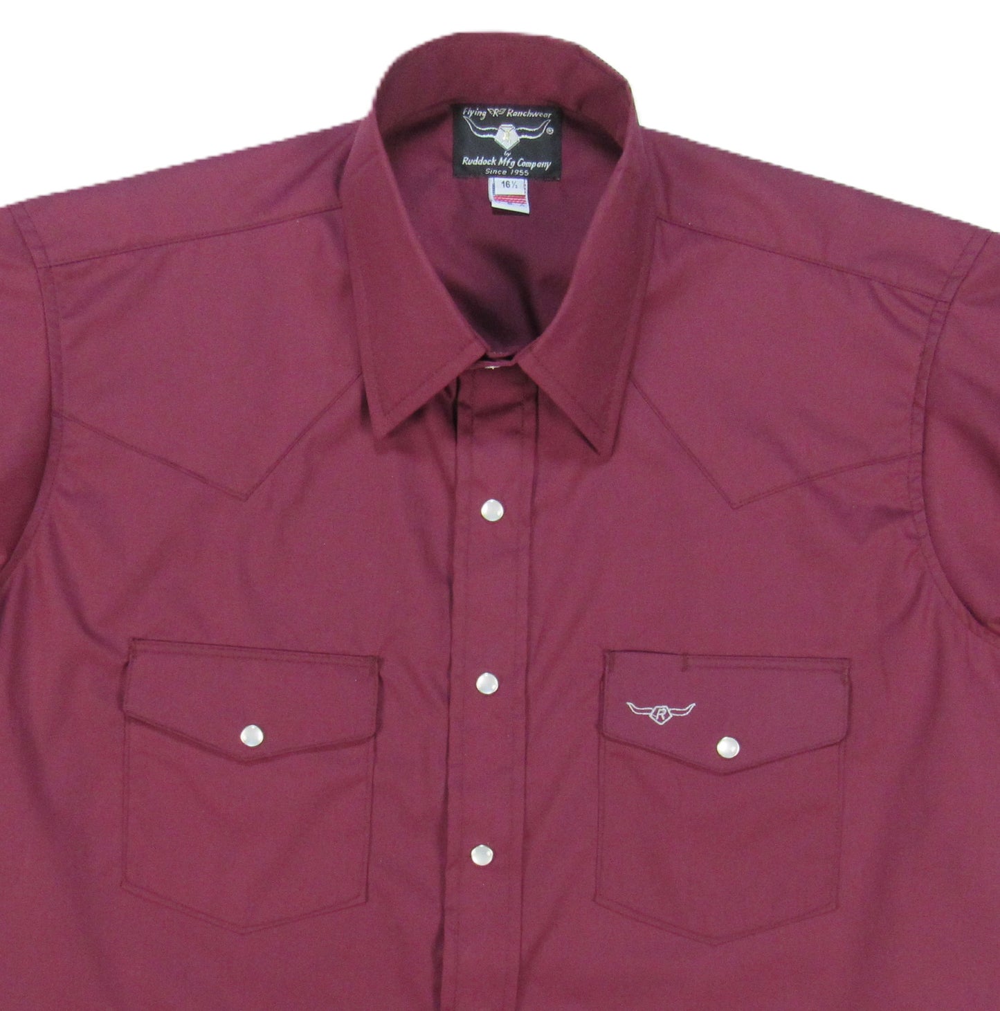 Flying R Ranchwear - Brisa Solids - Bordeaux - Short Sleeve