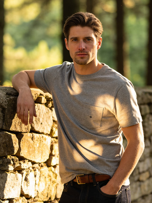 Flying R Ranchwear - Pocket T Shirt in 7 colors - Short Sleeve - Made in USA