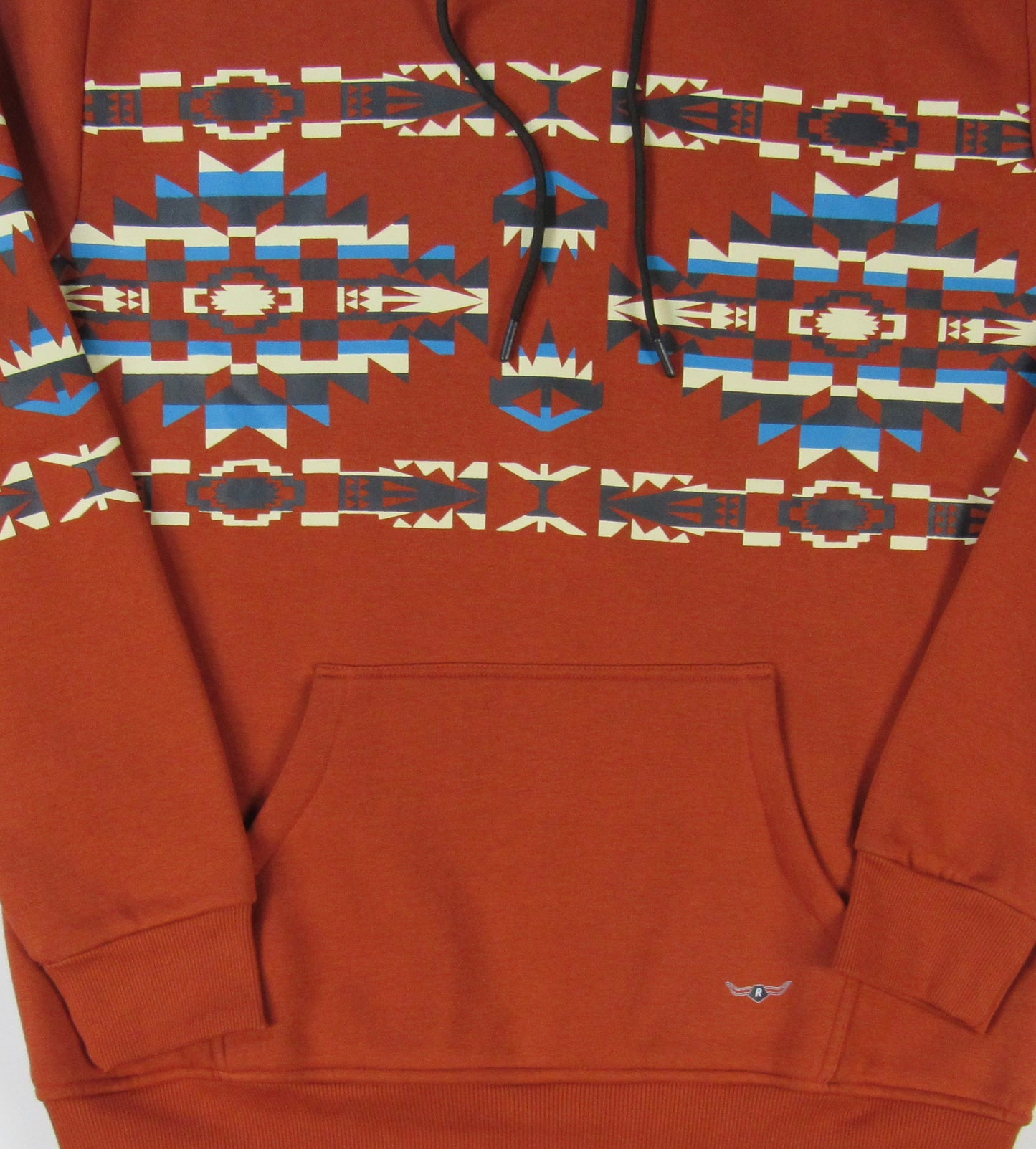 Flying R Ranchwear - Southwest Fleece Thermal Hoodie - Terra Cotta