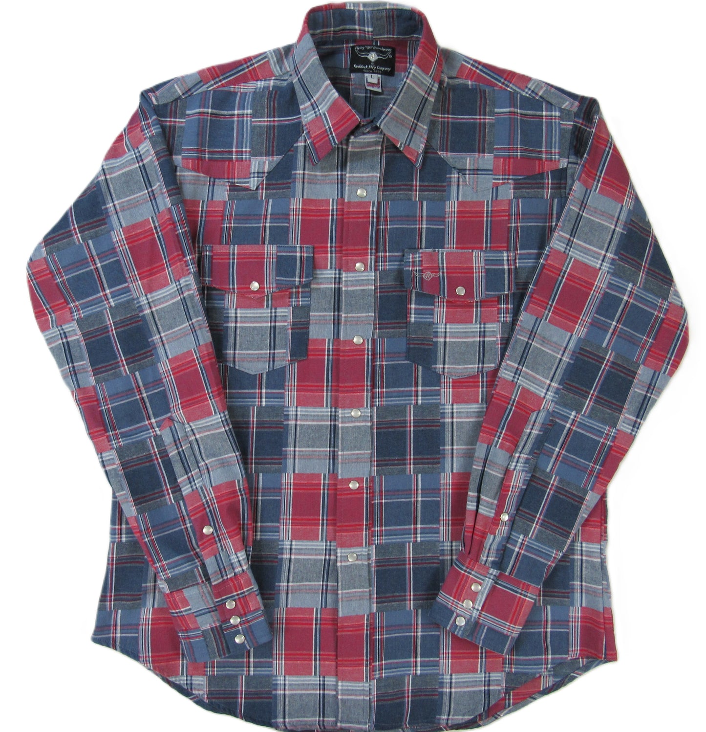 Flying R Ranchwear - Patchwork Plaid - Long Sleeve - Snaps