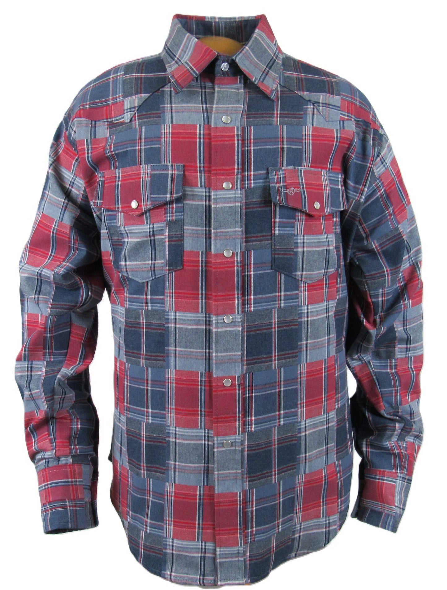 Flying R Ranchwear - Patchwork Plaid - Long Sleeve - Snaps