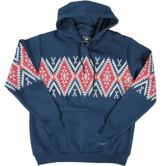 Flying R Ranchwear - Southwest Fleece Tucson Hoodie - Teal Blue