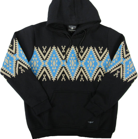 Flying R Ranchwear - Southwest Fleece Tucson Hoodie - Deep Black