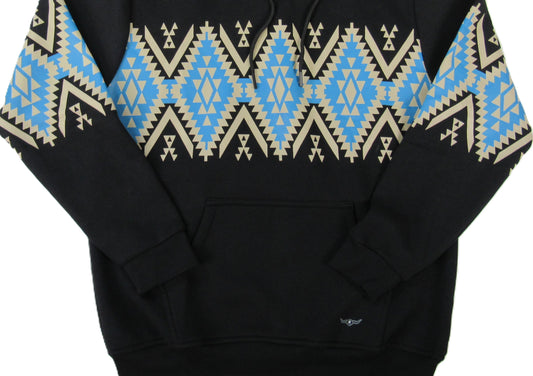 Flying R Ranchwear - Southwest Fleece Tucson Hoodie - Deep Black