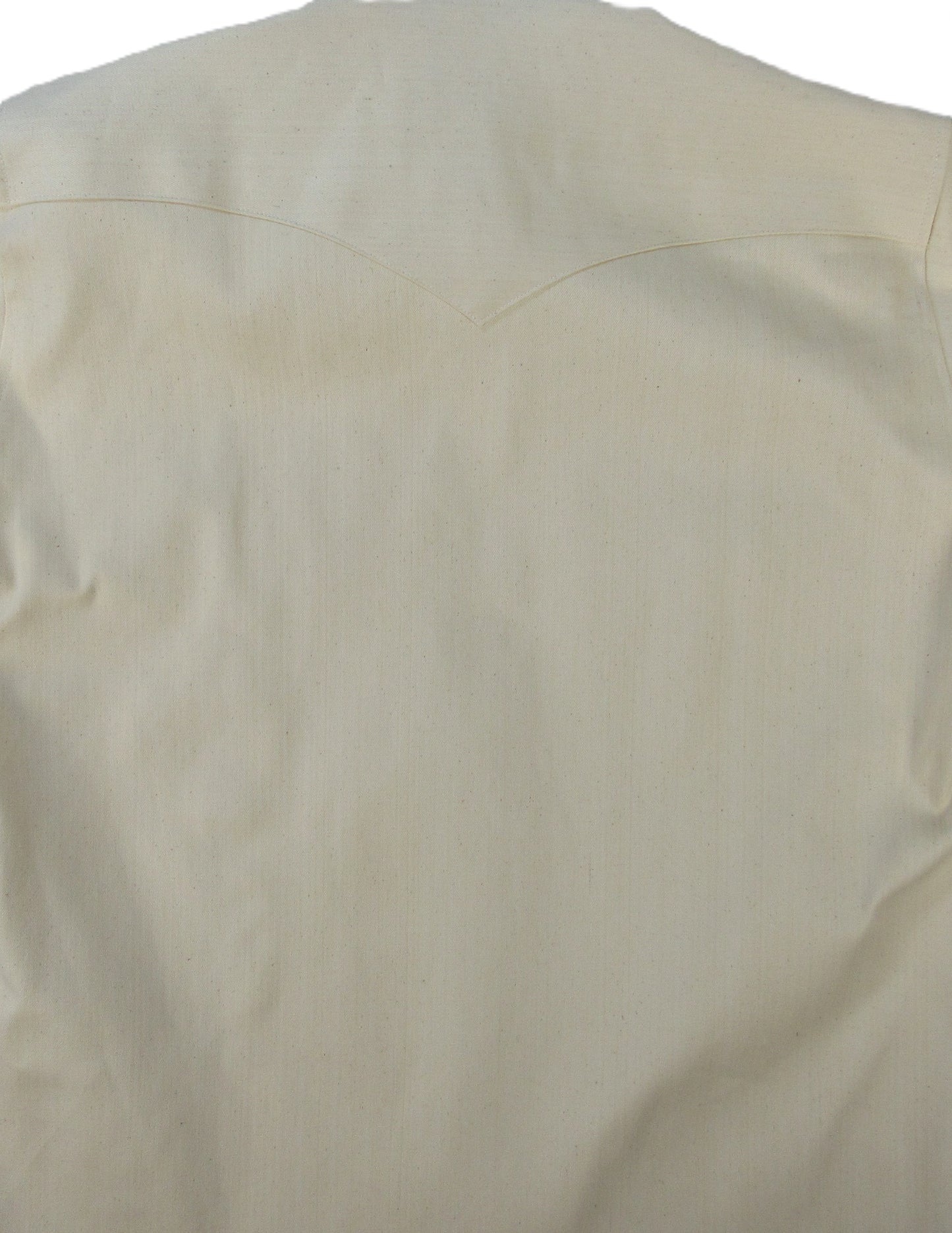 Flying R Ranchwear - Rigid Denim Chore Shirt - Natural - Long Sleeve - Snaps