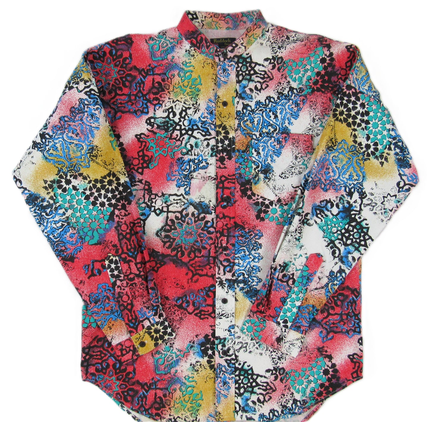 Ruddock Bros. - Vintage Print Shirts - Banded Stand up Collar - Pick your style - Long Sleeve