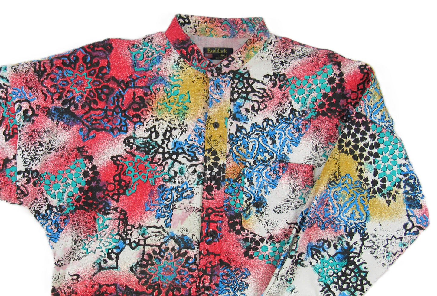 Ruddock Bros. - Vintage Print Shirts - Banded Stand up Collar - Pick your style - Long Sleeve