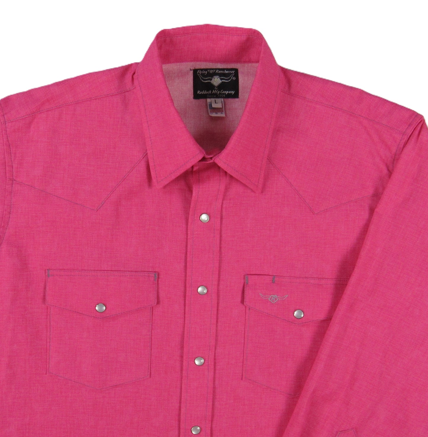 Flying R Ranchwear - Cantina Collection - Fuchsia - Long Sleeve - Classic Fit