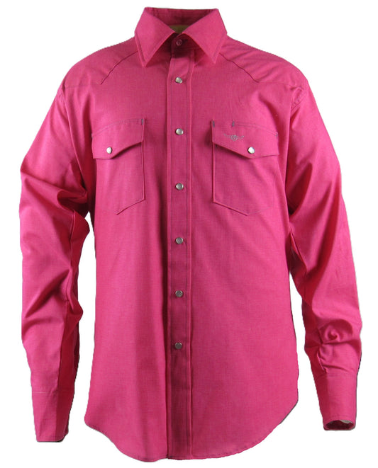 Flying R Ranchwear - Cantina Collection - Fuchsia - Long Sleeve - Classic Fit