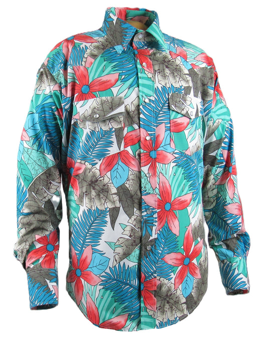Flying R Ranchwear - Cantina Collection - Floral - Long Sleeve - Classic Fit