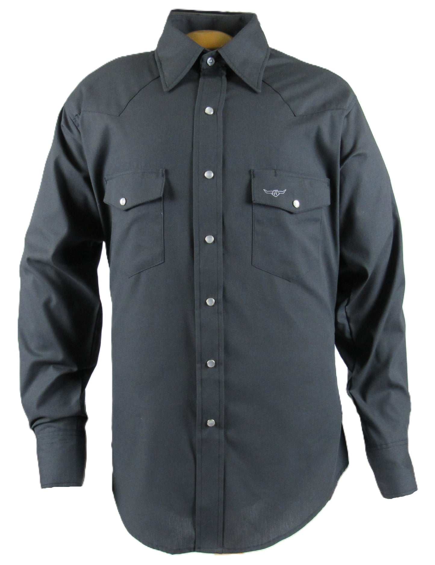 Flying R Ranchwear - Western Classic - Charcoal Gray Solid - Long Sleeve - Classic Fit