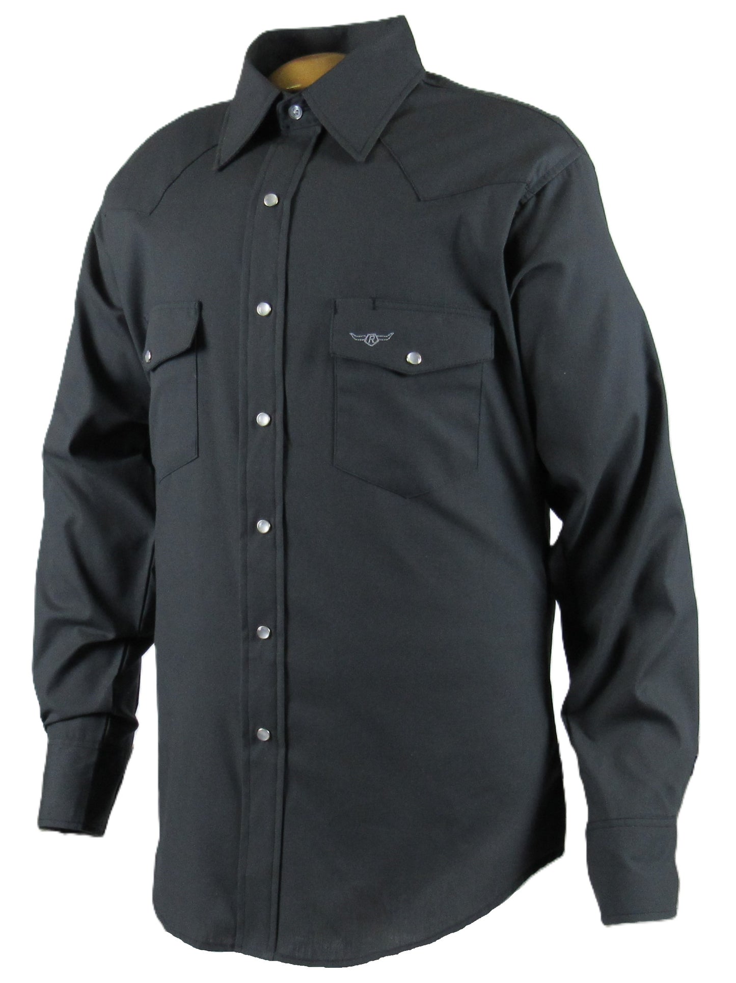 Flying R Ranchwear - Western Classic - Charcoal Gray Solid - Long Sleeve - Classic Fit