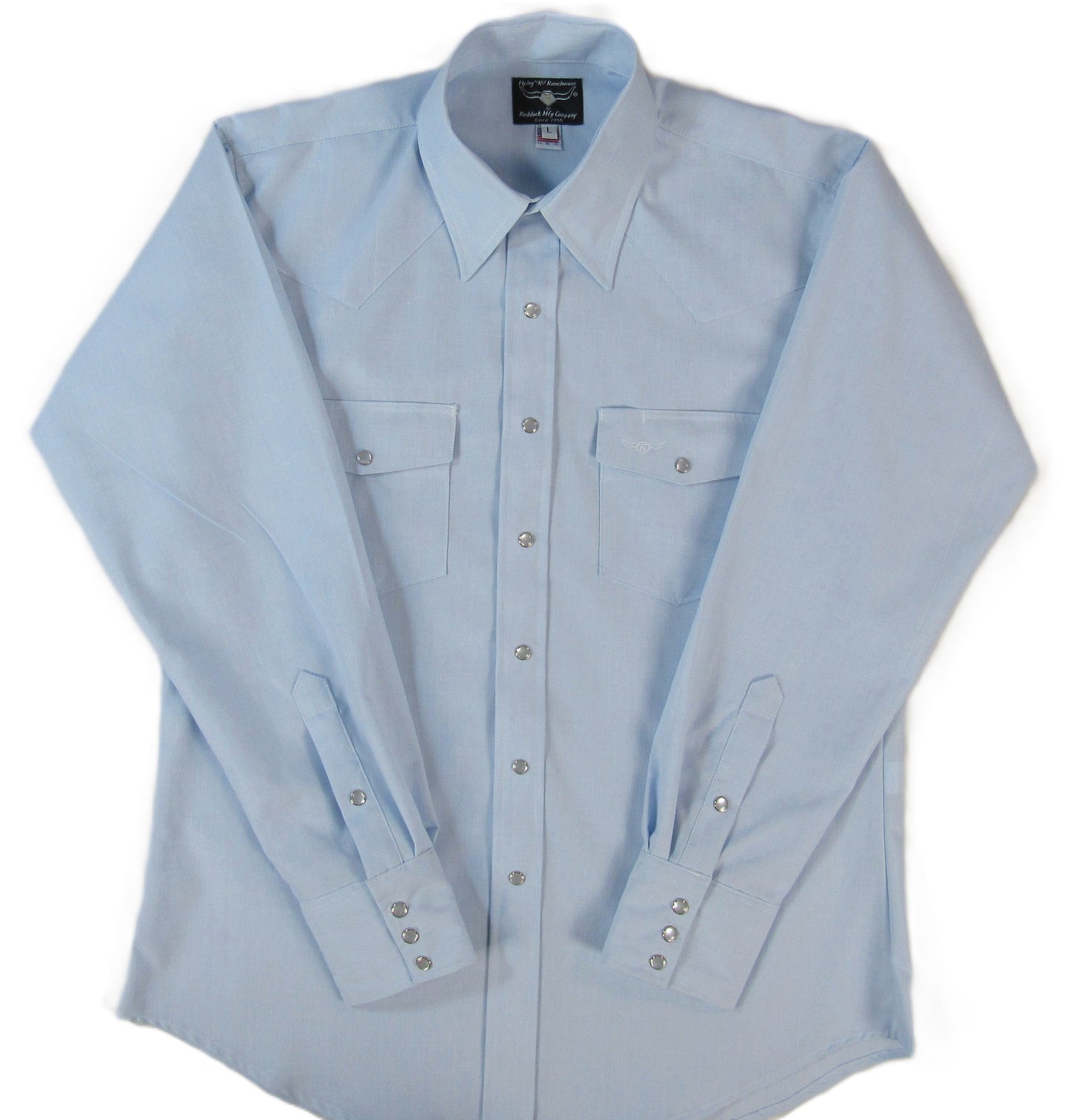 Flying R Ranchwear - Western Classic - Lt. Blue Solid - Long Sleeve - Classic Fit