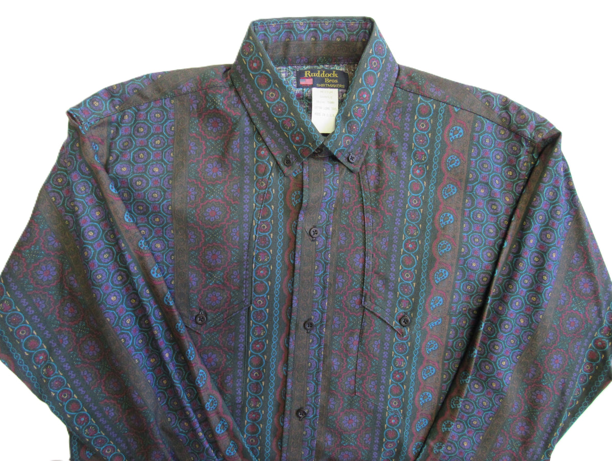 Ruddock Bros. - Retro 90's Cape Yoke Print Shirts - Pick your style - Long Sleeve