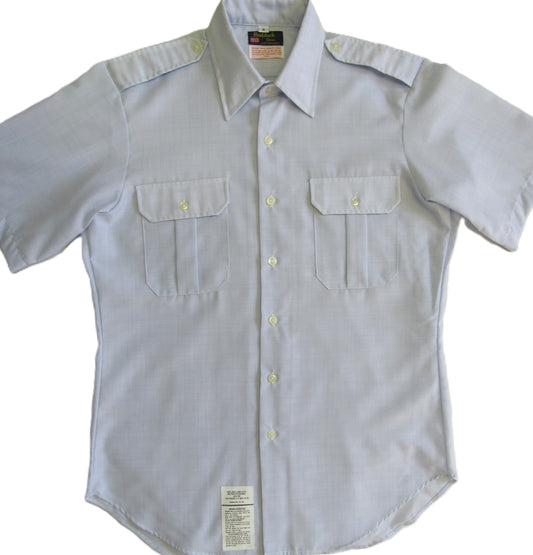Clearance - US Air Force Shirt Lt. Blue 1581 Dress Shirt Uniform LS & SS - 37 Sizes - Fabric Defects