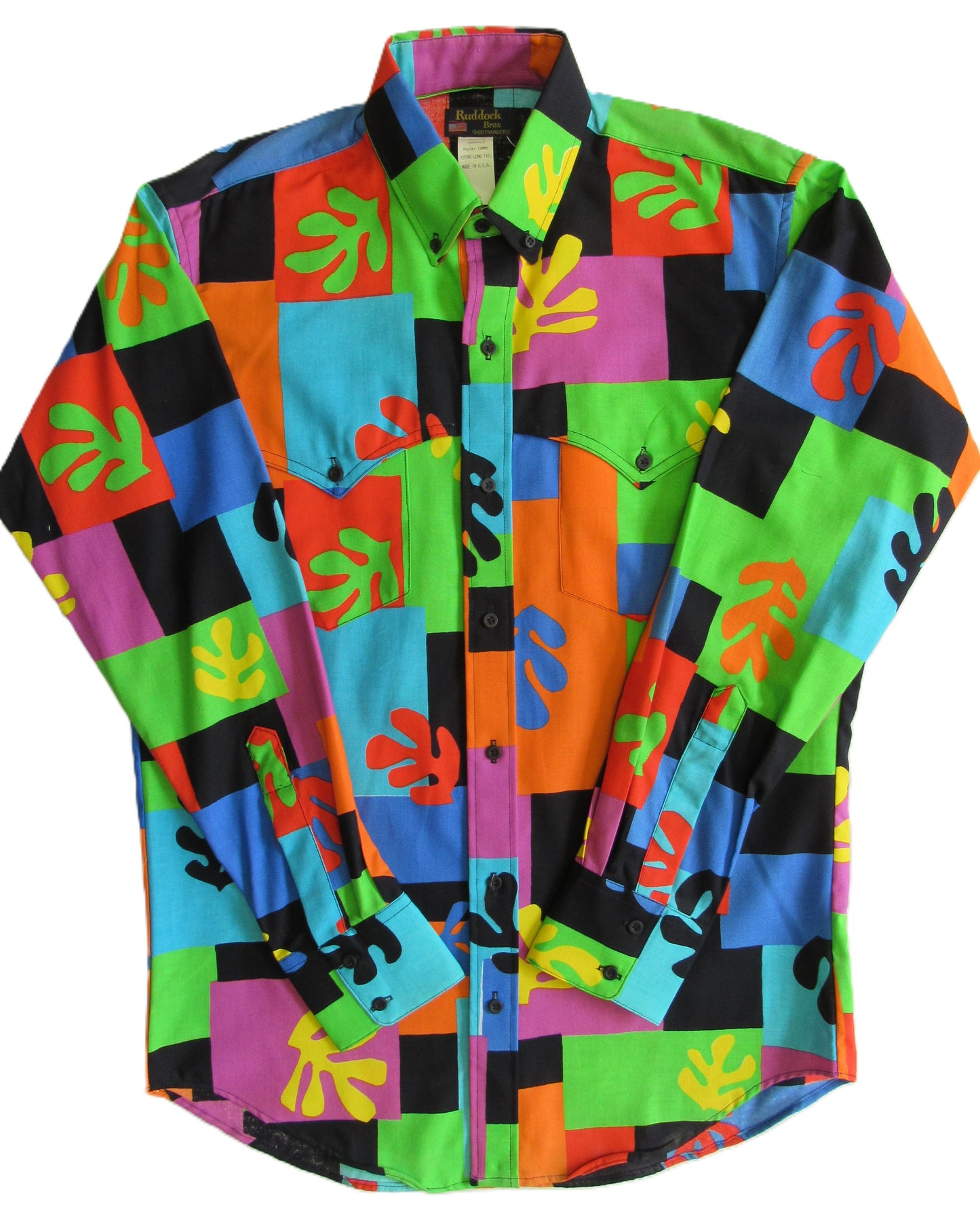 Ruddock Bros. - Retro 90's Cape Yoke Print Shirts - Pick your style - Long Sleeve