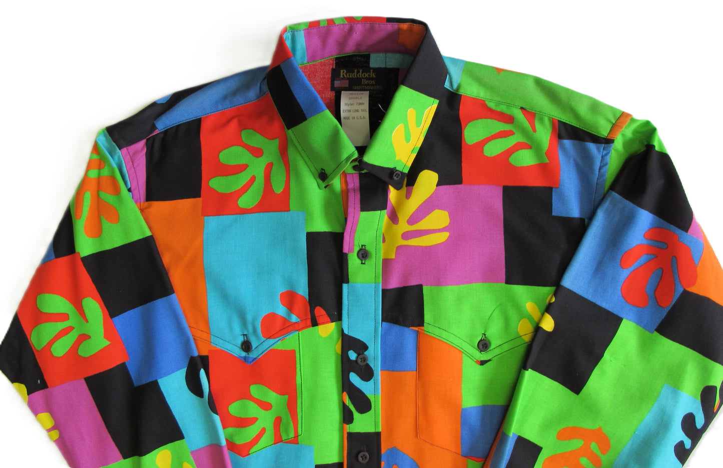 Ruddock Bros. - Retro 90's Cape Yoke Print Shirts - Pick your style - Long Sleeve