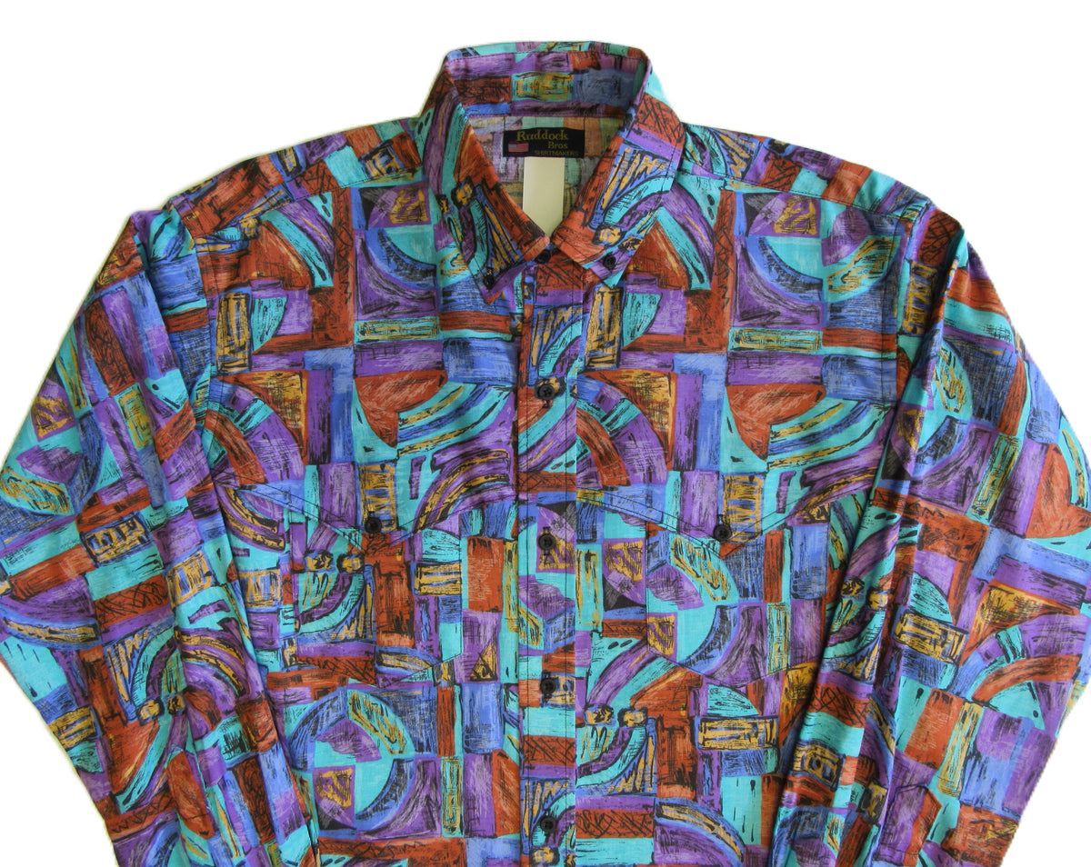 Ruddock Bros. - Retro 90's Cape Yoke Print Shirts - Pick your style - Long Sleeve