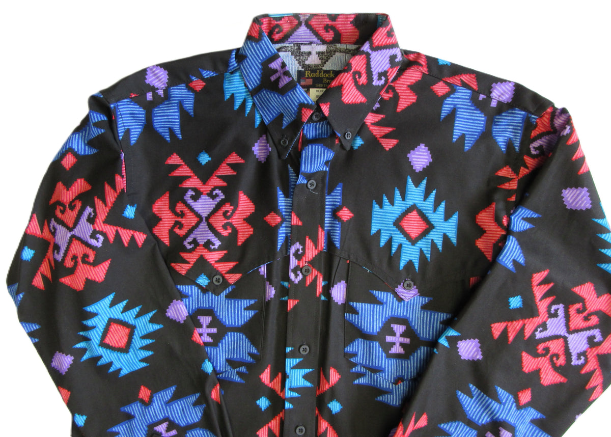 Ruddock Bros. - Retro 90's Cape Yoke Print Shirts - Pick your style - Long Sleeve
