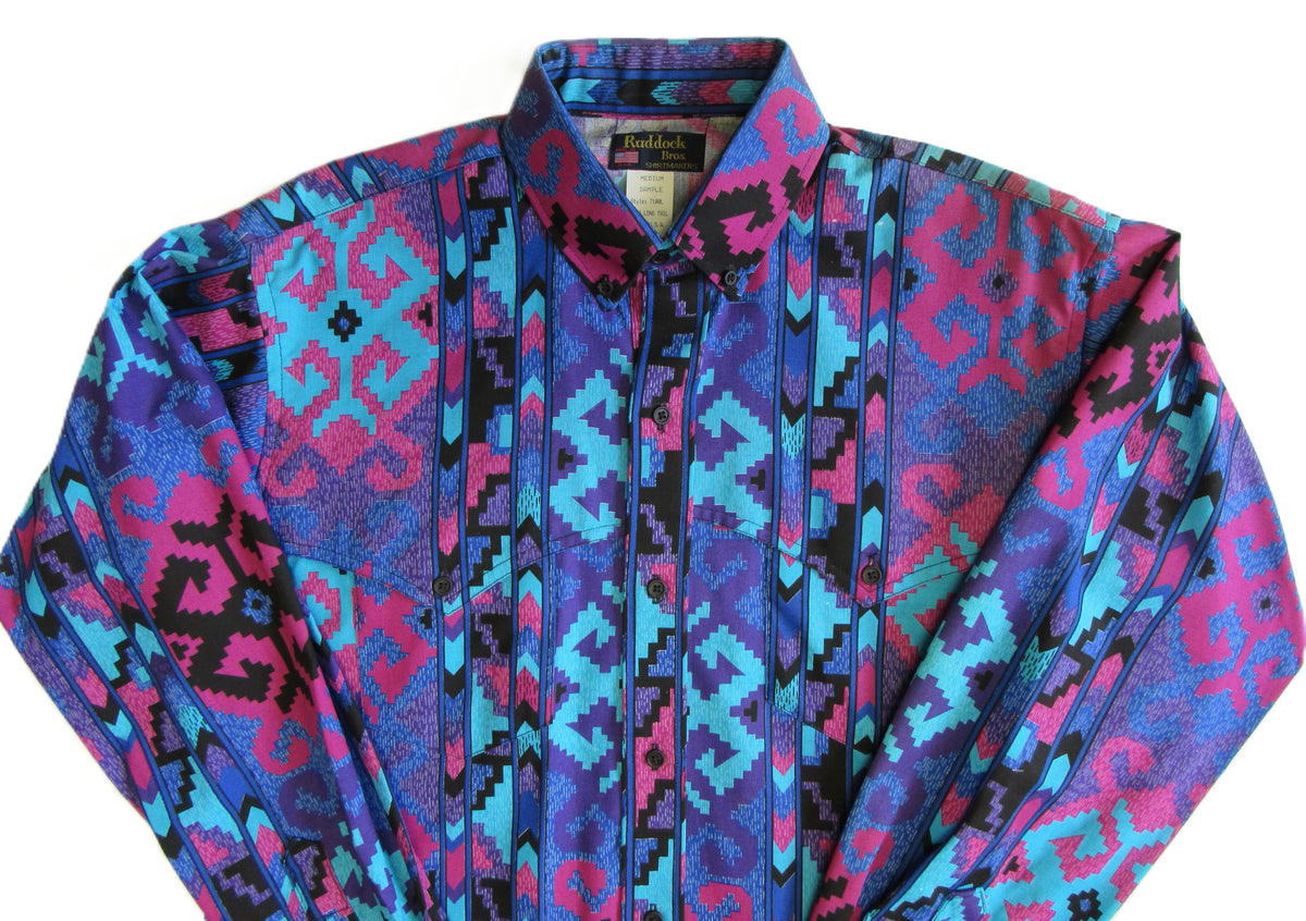 Ruddock Bros. - Retro 90's Cape Yoke Print Shirts - Pick your style - Long Sleeve