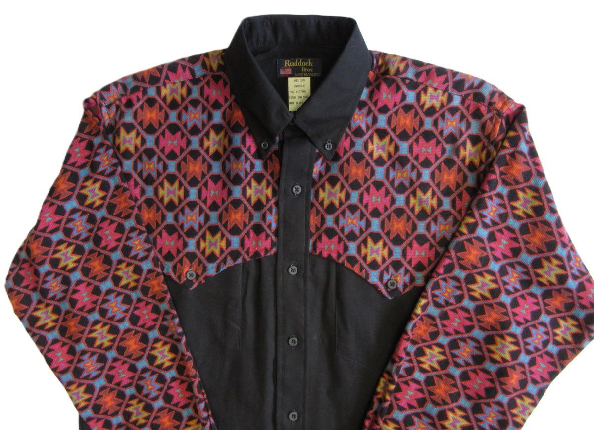 Ruddock Bros. - Retro 90's Cape Yoke Print Shirts - Pick your style - Long Sleeve