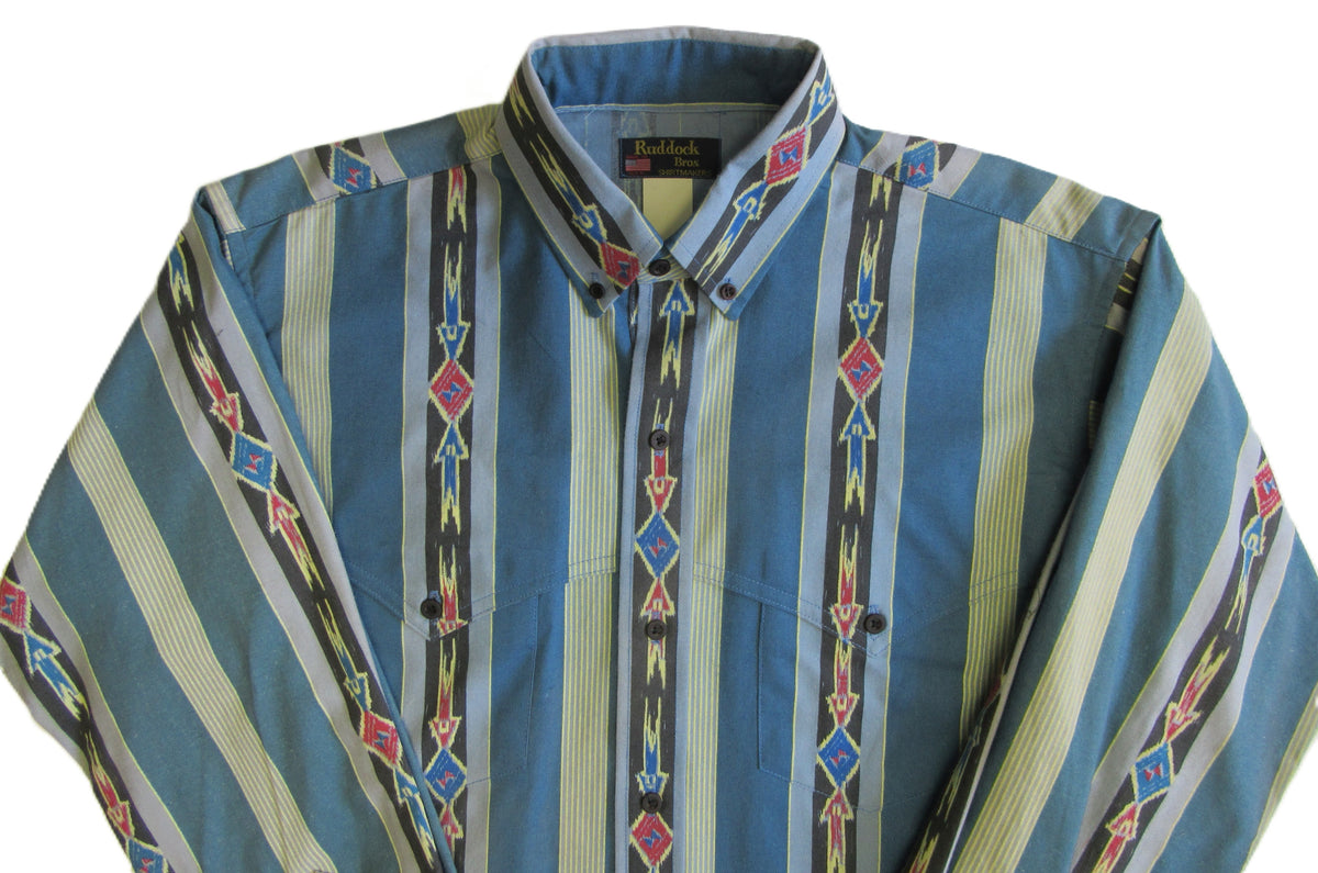 Ruddock Bros. - Retro 90's Cape Yoke Print Shirts - Pick your style - Long Sleeve