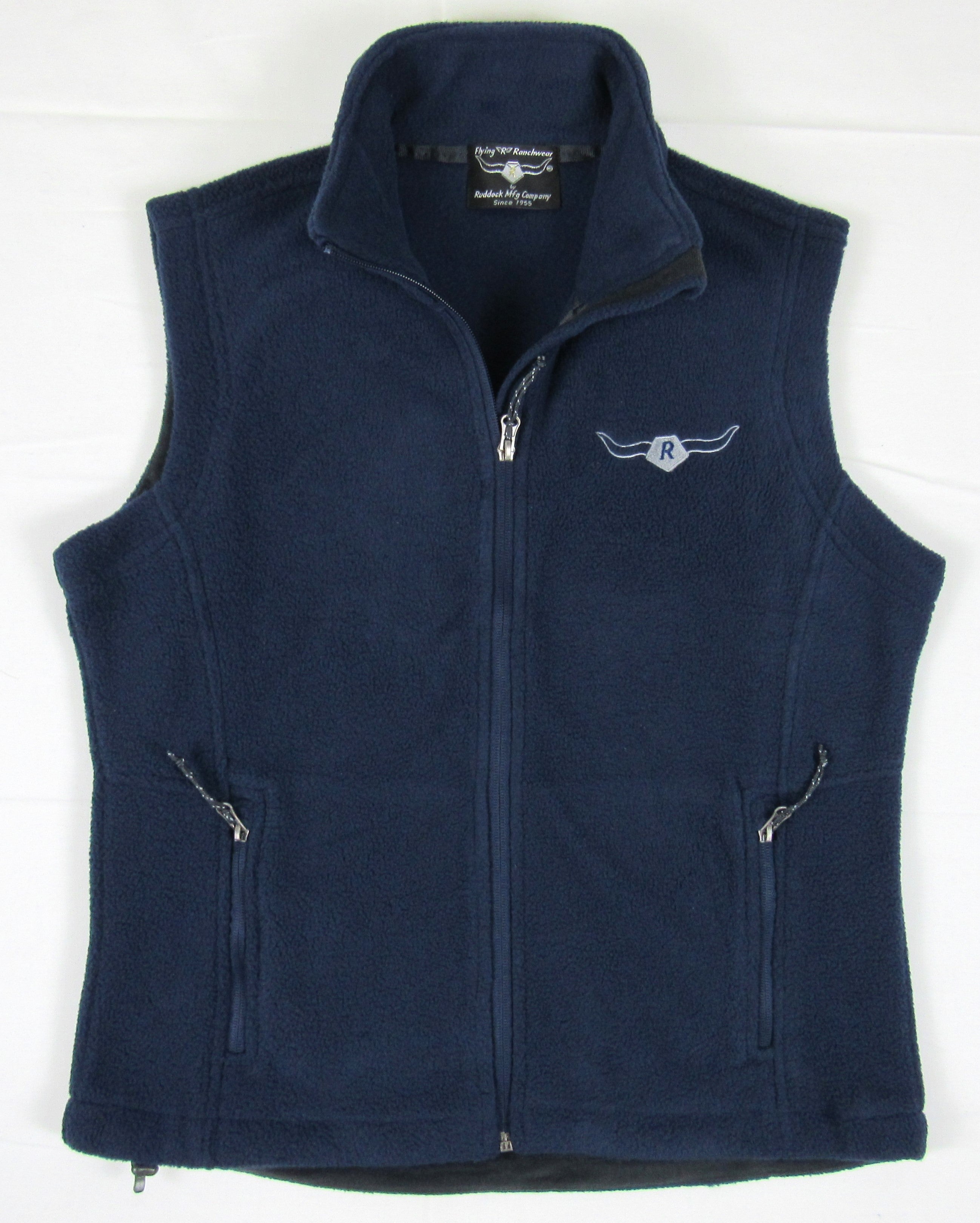 Womens navy shop fleece vest