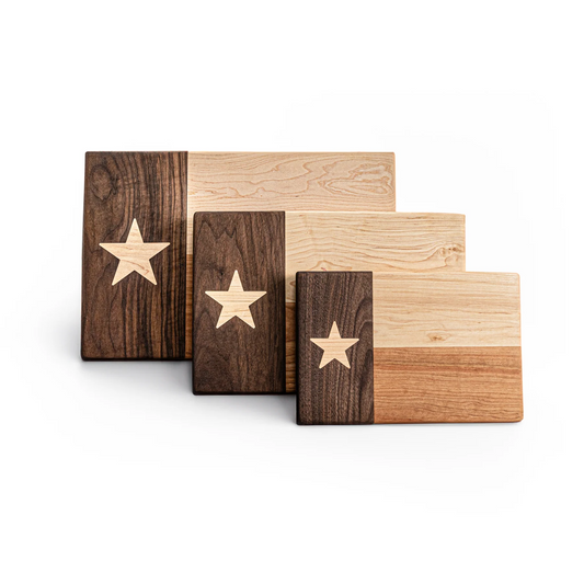 Maple Hardwood Cutting board in 3 sizes Made in Texas by Ruddock Bros El Paso Texas