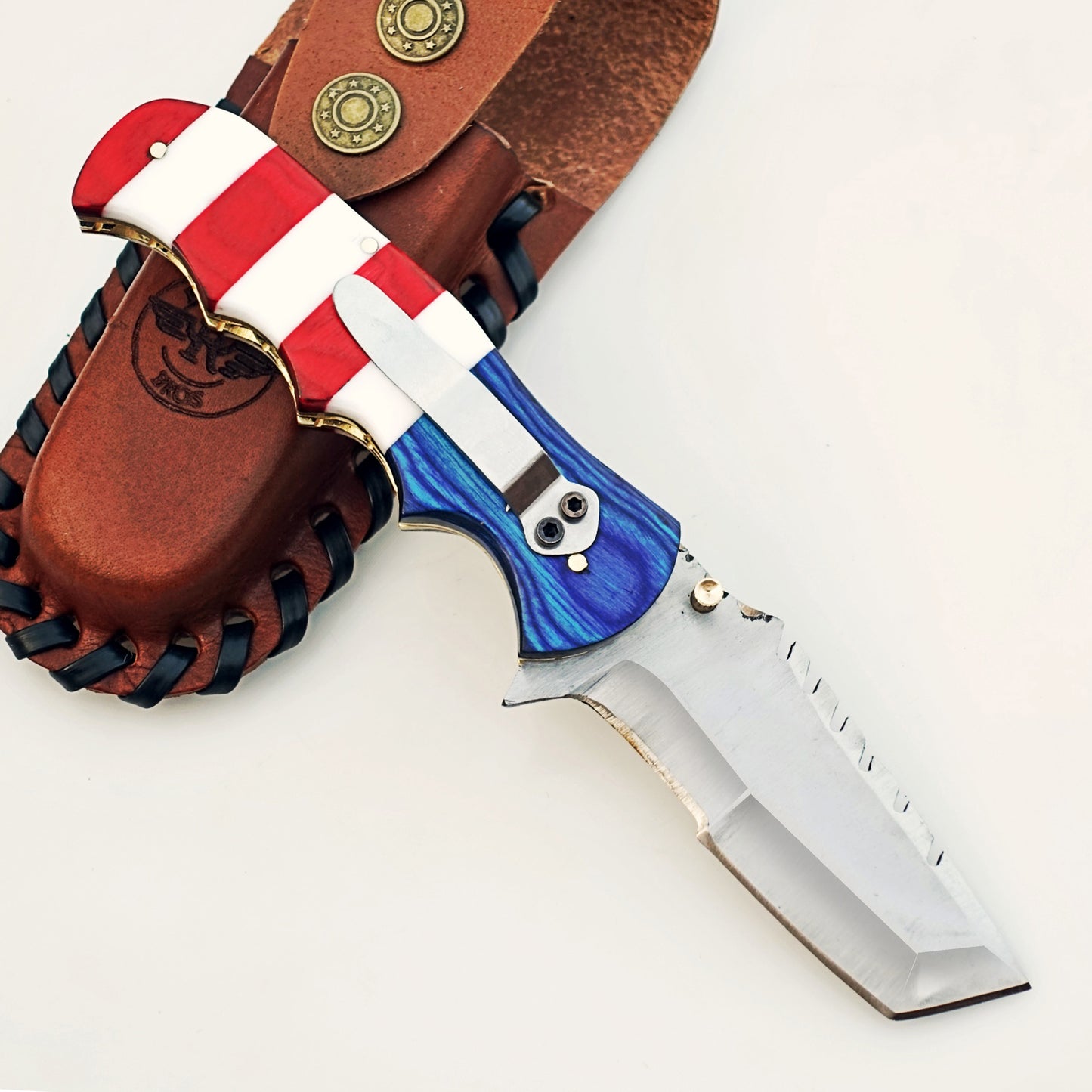 Ruddock Bros - The Patriot Utility Folding Knife - Stainless Steel Ships 12/30