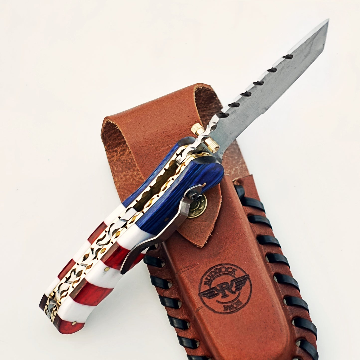 Ruddock Bros - The Patriot Utility Folding Knife - Stainless Steel Ships 12/30