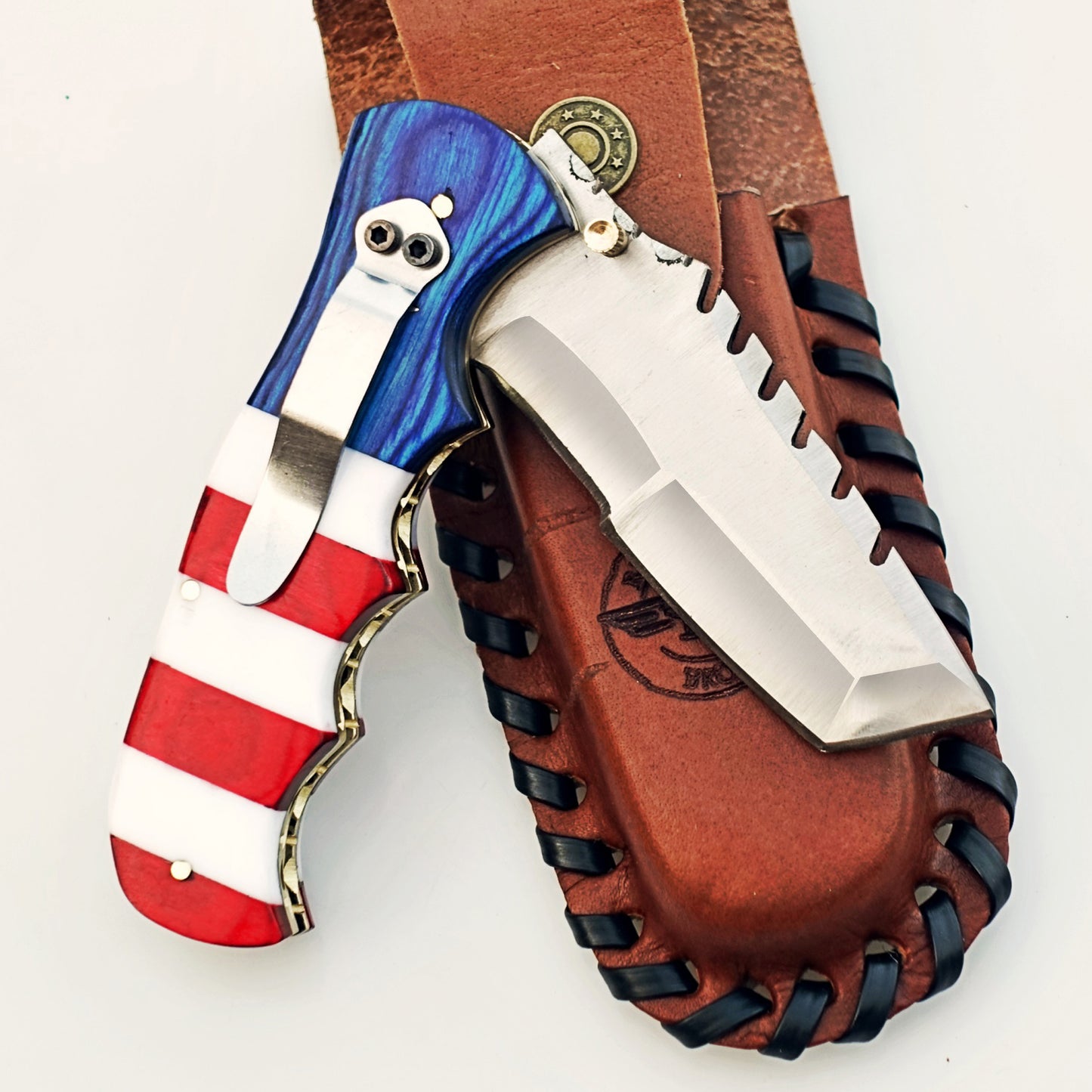 Ruddock Bros - The Patriot Utility Folding Knife - Stainless Steel Ships 12/30