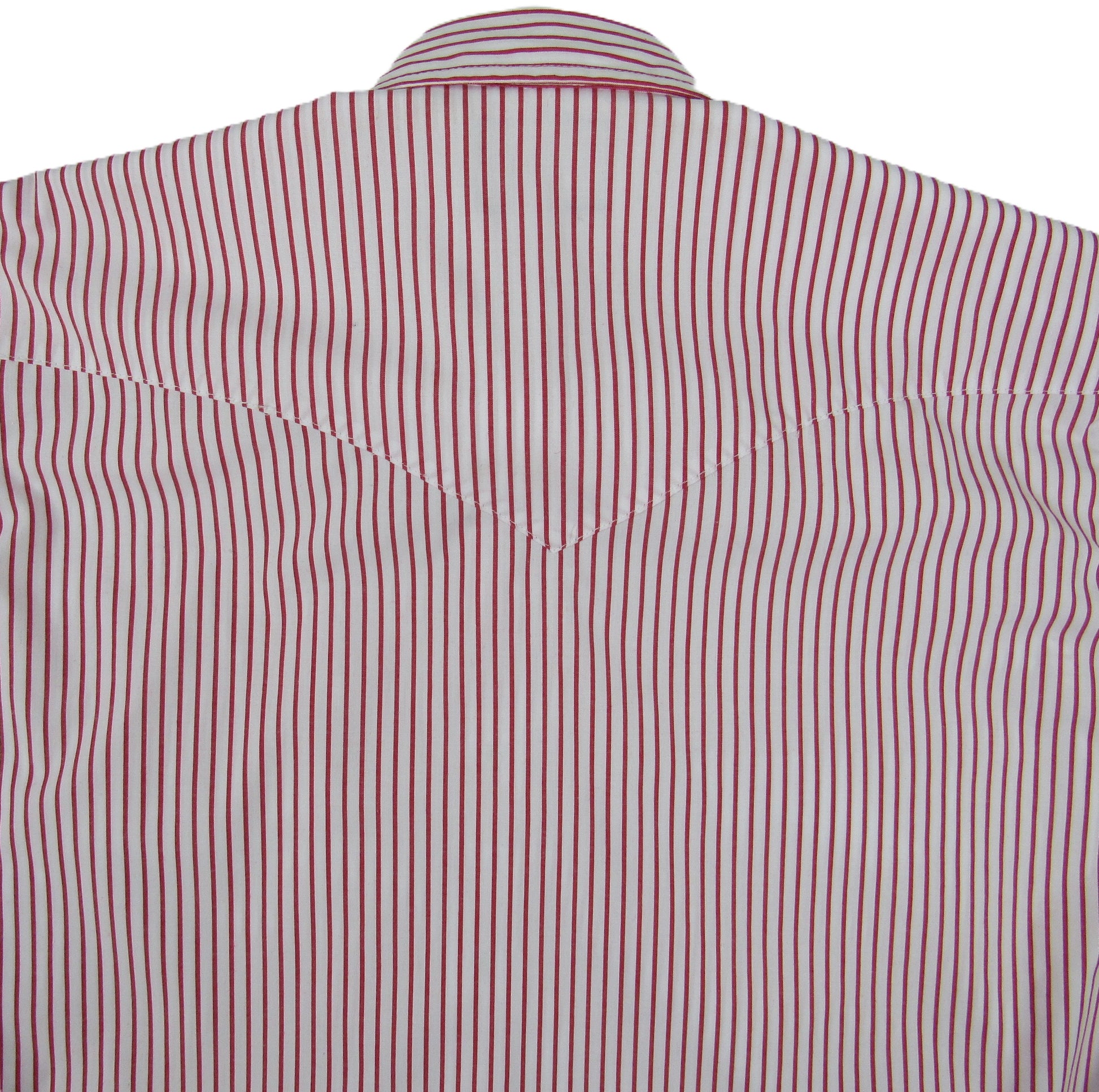 mens white dress shirt with red stripes Red and White Stripe Cotton Collared Shirt