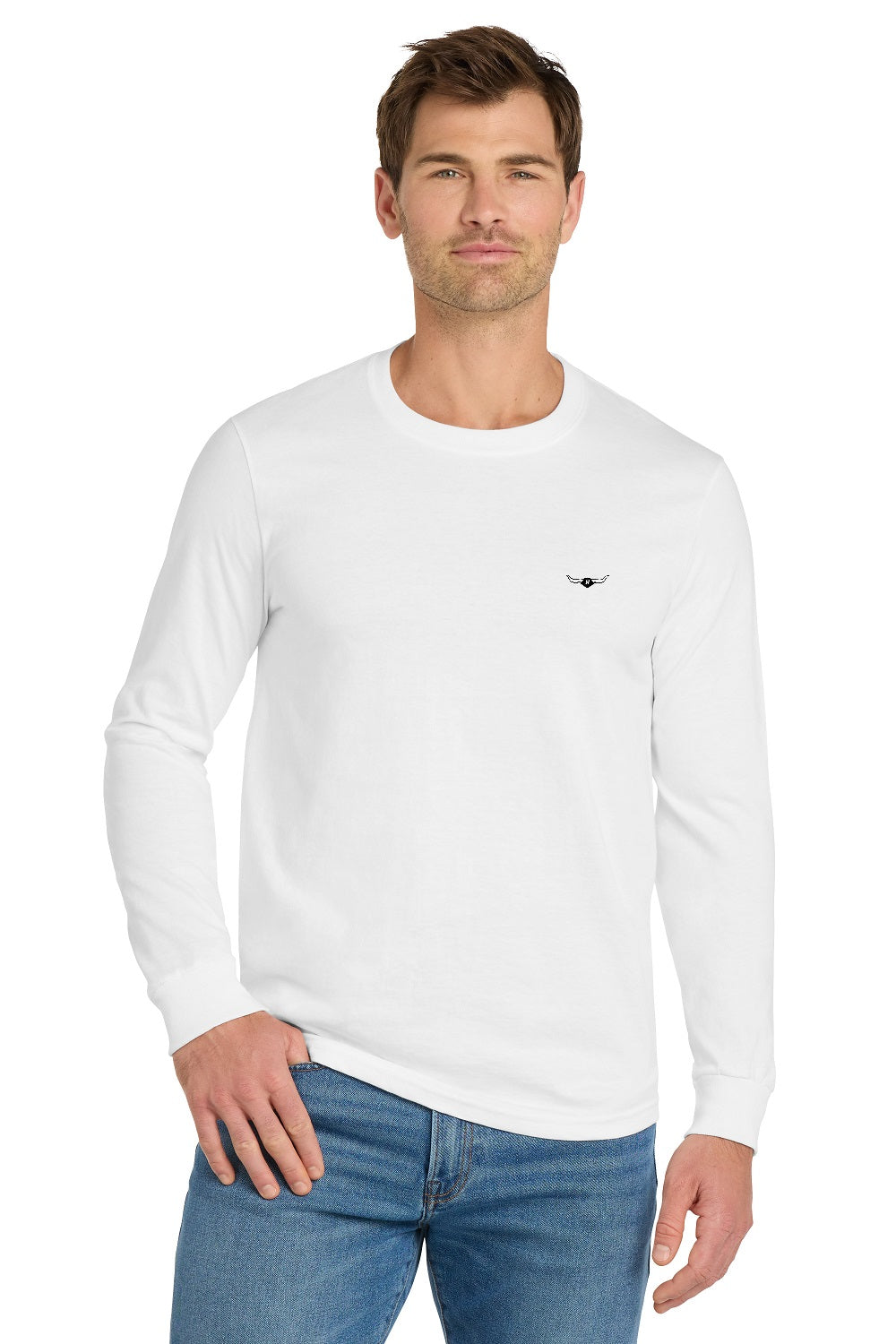 Flying R Ranchwear - Long Sleeve T-shirt in 7 colors - No Pocket - Made in USA