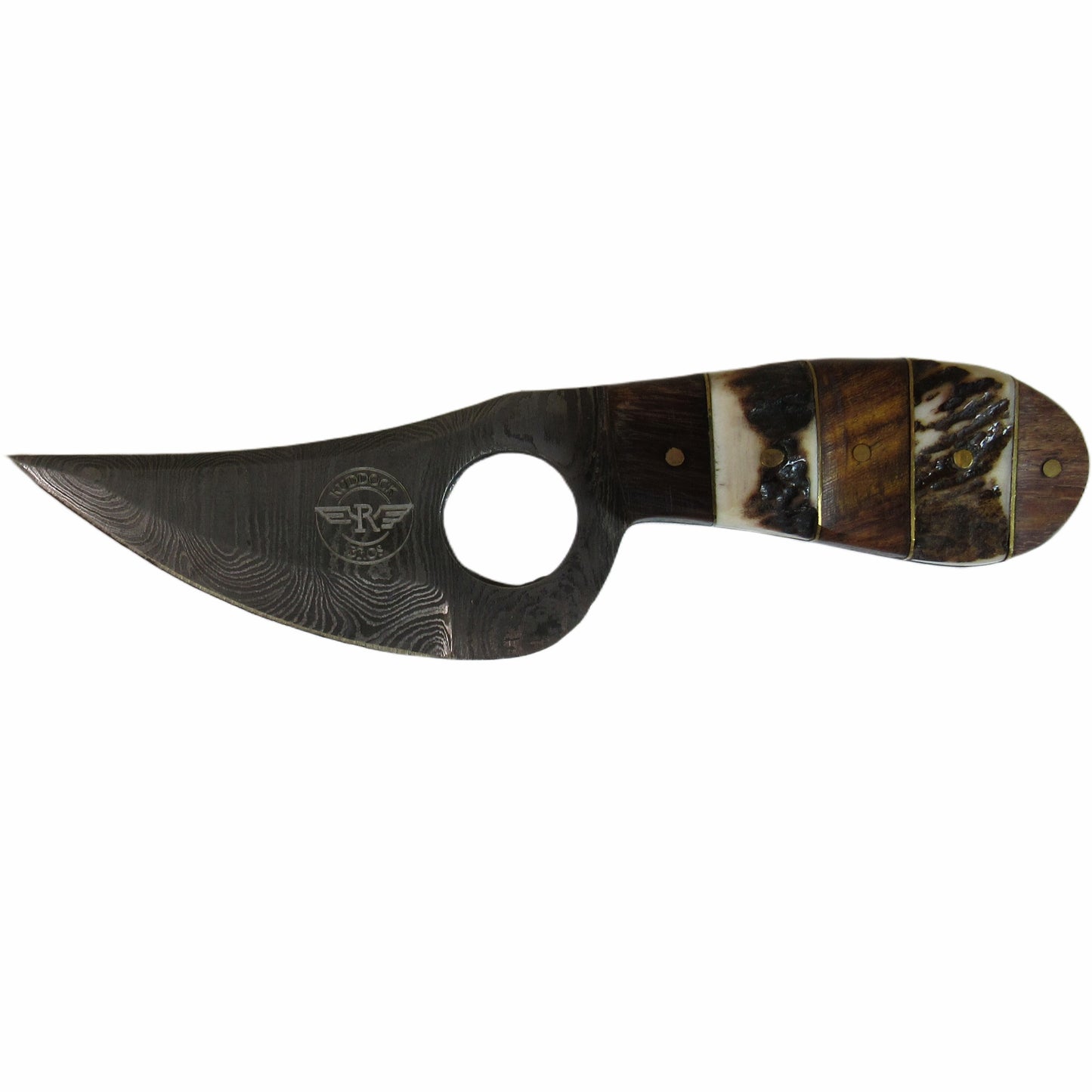 Ruddock Bros - Mule Skinner Balboa Knife - Fixed Blade - Damascus Steel